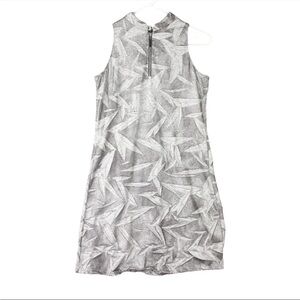 Jamie Sadock Sleeveless Collar Golf Sport Athletic Dress Womens S Gray Texured